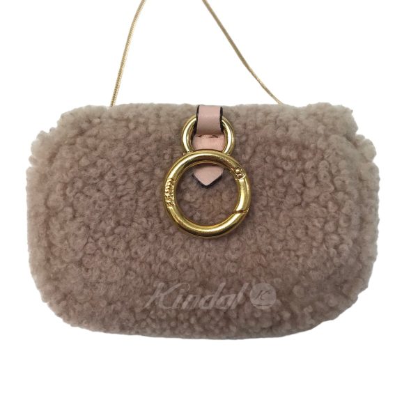 8020000868006 5 FENDI Nano Bucket Fur Shoulder Pouch Pink