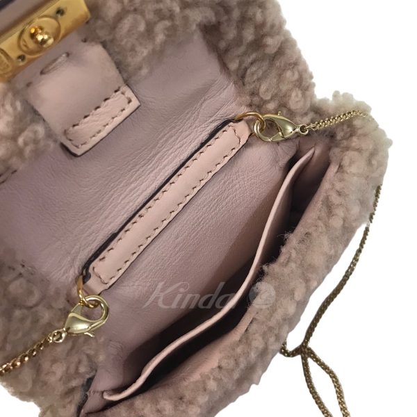 8020000868006 9 FENDI Nano Bucket Fur Shoulder Pouch Pink