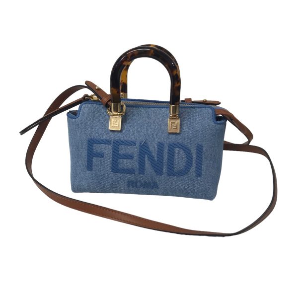 8020000958189 1 FENDI By the Way Mini Bag Indigo Brown