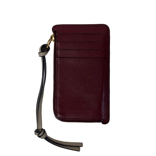 8020000984300 3 LOEWE Anagram CoinCard Case Bordeaux