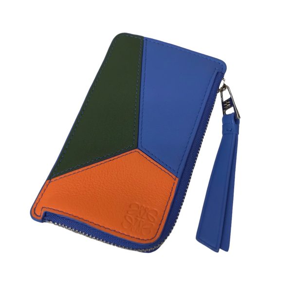 8020000984515 1 LOEWE Puzzle Coin Card Holder Coin Case Blue Orange Green