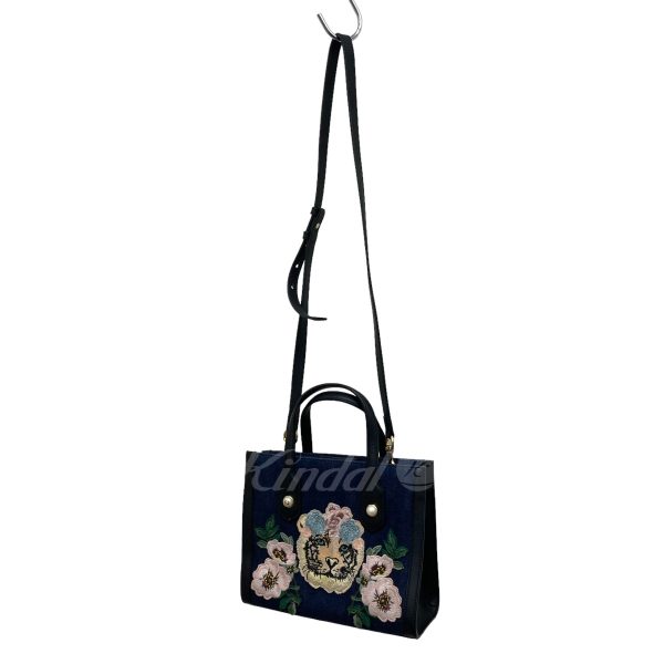 8033001397406 11 GUCCI Tiger 2WAY Bag Indigo