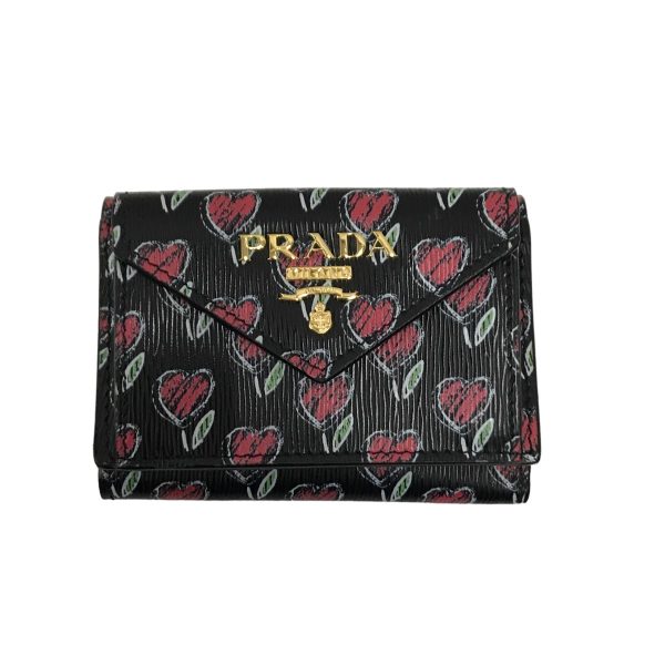 8033001465709 1 PRADA Wallet VITELLO MOVE LOVE Black