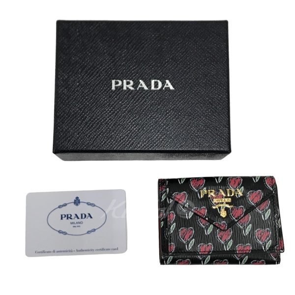 8033001465709 9 PRADA Wallet VITELLO MOVE LOVE Black