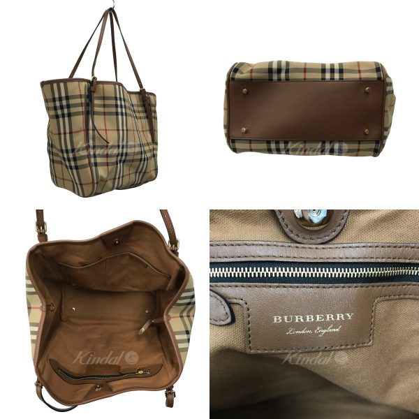 8033001584004 2 BURBERRY Nova Check Tote Bag Beige