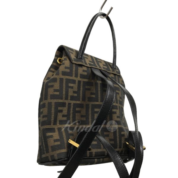 8033001586220 4 FENDI Zucca pattern Rucksack backpack Brown