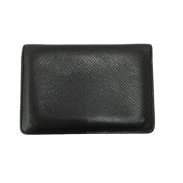 8033001609349 1 LOUIS VUITTON Taiga Pocket Organizer Ardoise Card Case M30512 Black