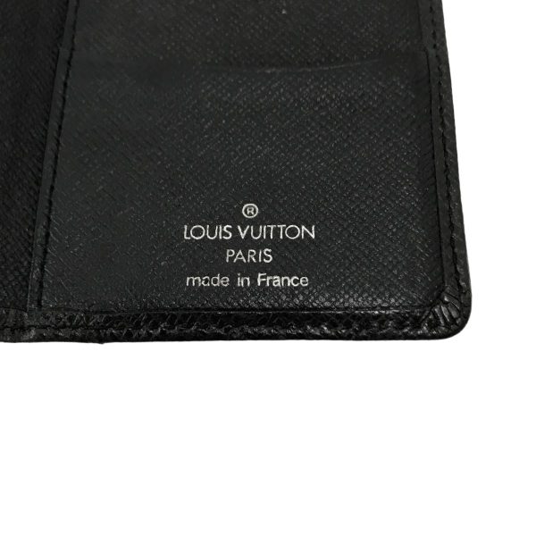 8033001609349 12 LOUIS VUITTON Taiga Pocket Organizer Ardoise Card Case M30512 Black