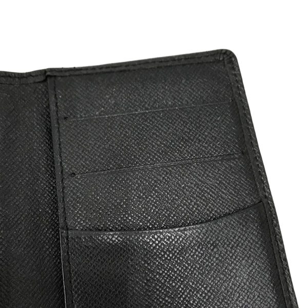 8033001609349 13 LOUIS VUITTON Taiga Pocket Organizer Ardoise Card Case M30512 Black