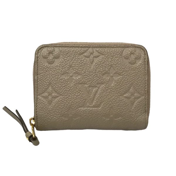 8033001613957 1 LOUIS VUITTON Empreinte Zippy Coin Monogram Card Case Beige