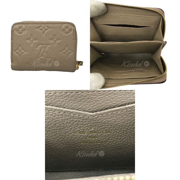 8033001613957 2 LOUIS VUITTON Empreinte Zippy Coin Monogram Card Case Beige