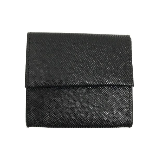 8033001626629 1 PRADA Saffiano Coin Case Black