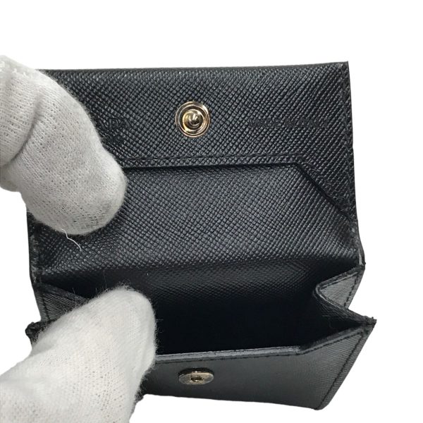 8033001626629 13 PRADA Saffiano Coin Case Black