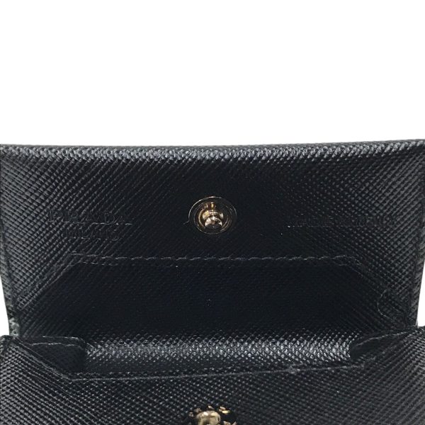 8033001626629 14 PRADA Saffiano Coin Case Black