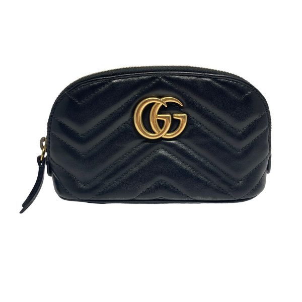 8039000755032 1 GUCCIGG Marmont Pouch Black