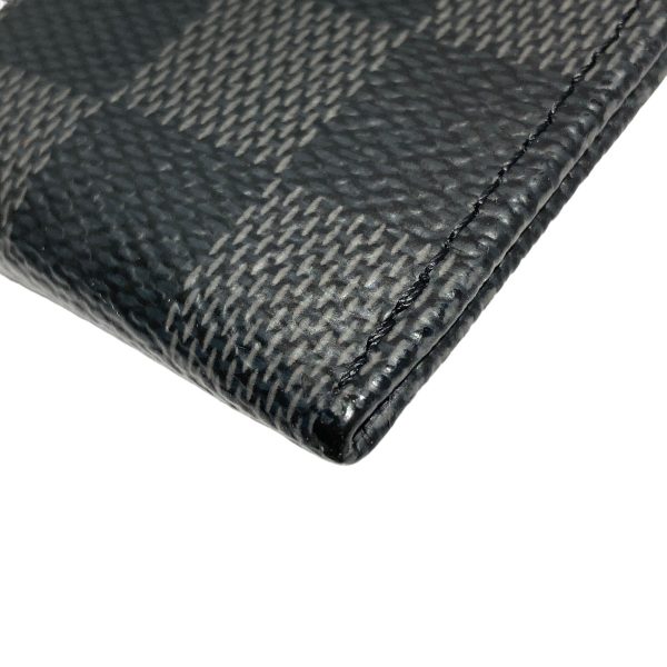 8039000772565 13 LOUIS VUITTON Damier Graphite Portomone Coin Case Black