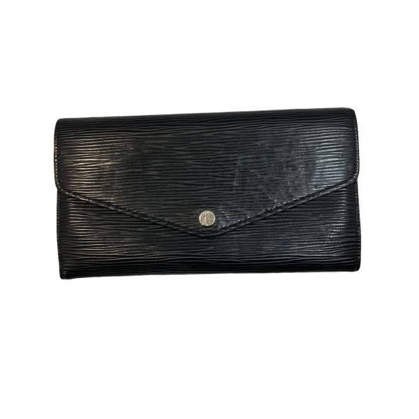 8039000783615 1 LOUIS VUITTON Epiporte feuille Sarah long wallet Black