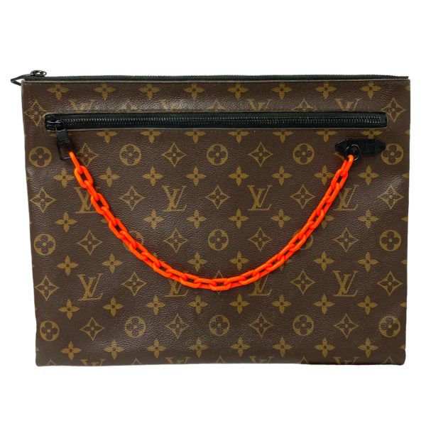 8040000711188 1 LOUIS VUITTON Monogram Solar Ray Pochette A4 Brown