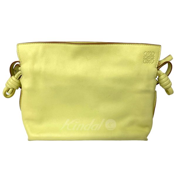 8040000731605 2 LOEWE Flamenco Clutch Mini Pale Lime