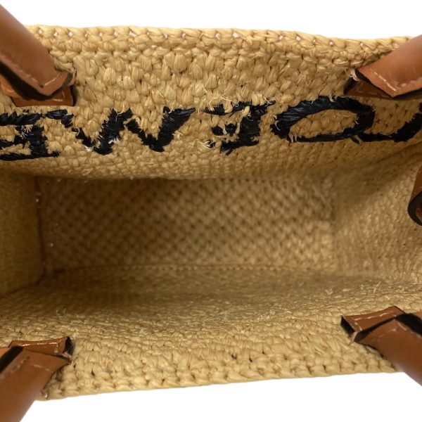 8040000788685 12 LOEWE Standard Tote Bag Raffia Brown White