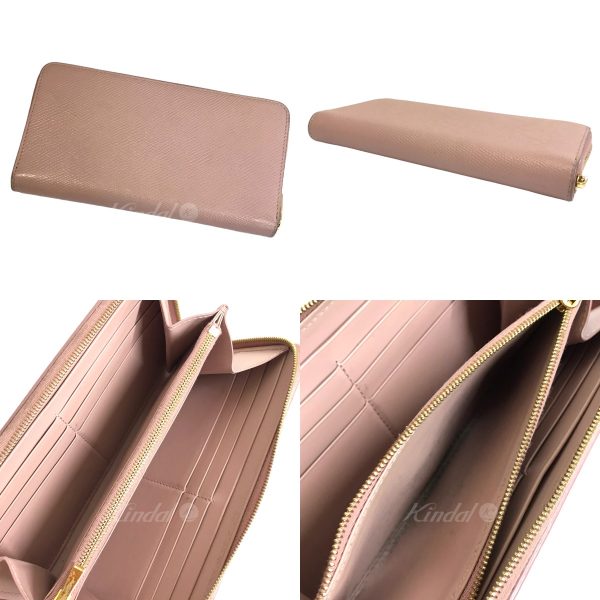 8042000306388 2 CELINE Long Wallet Pink