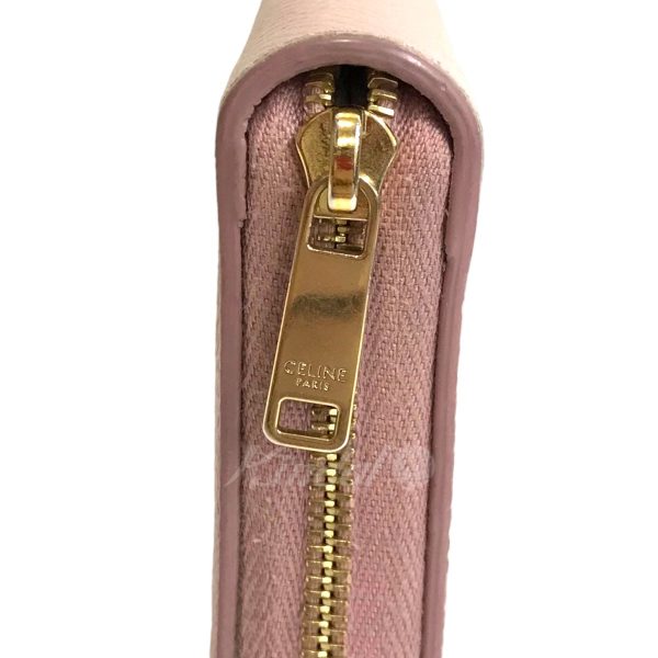 8042000306388 8 CELINE Long Wallet Pink