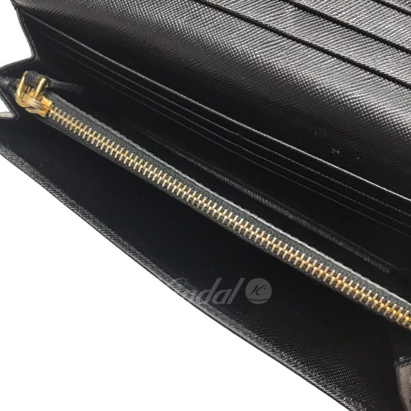 8042000354846 10 PRADA Saffiano Long Wallet Black