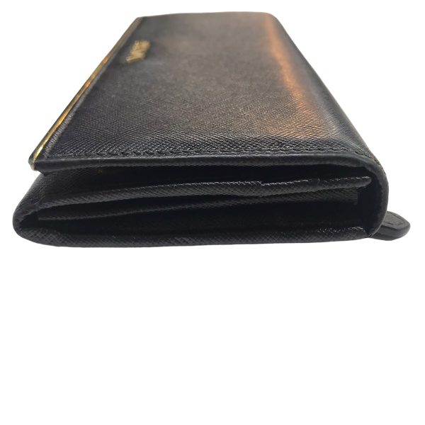 8042000354846 6 PRADA Saffiano Long Wallet Black