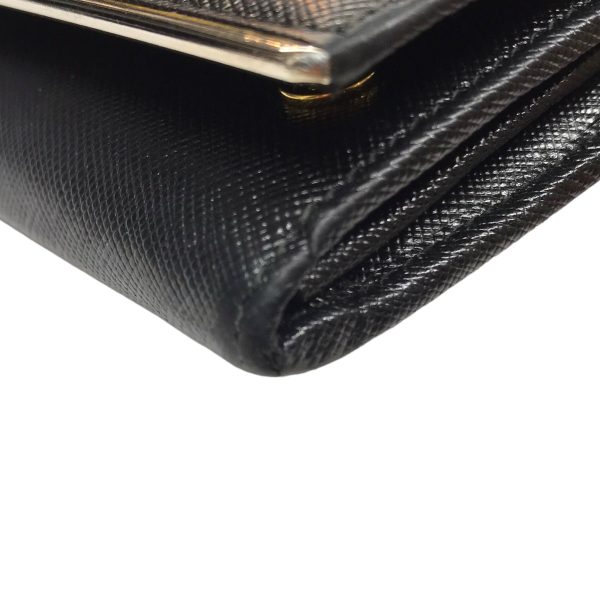 8042000354846 9 PRADA Saffiano Long Wallet Black