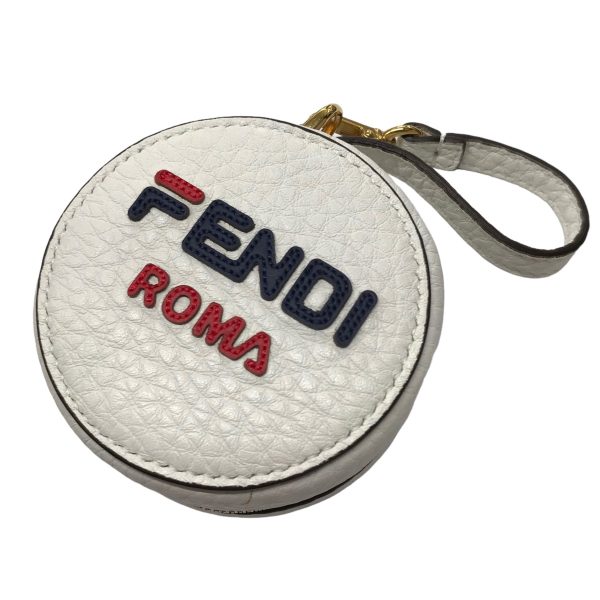 8042000379573 1 FENDI FILA Mania Pouch White