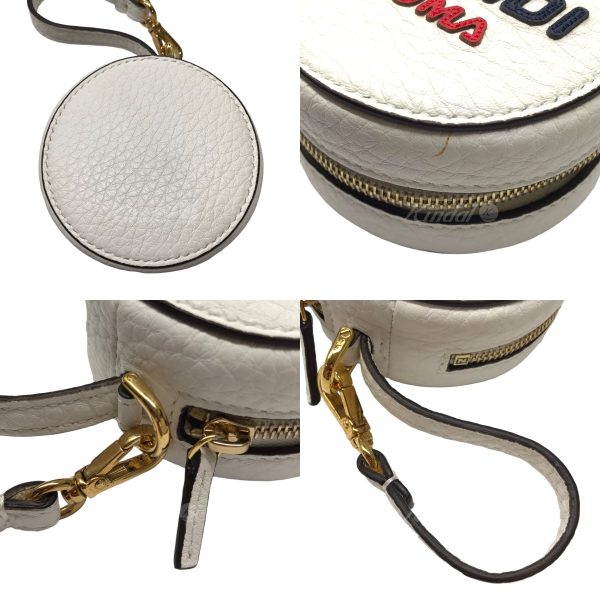 8042000379573 3 FENDI FILA Mania Pouch White