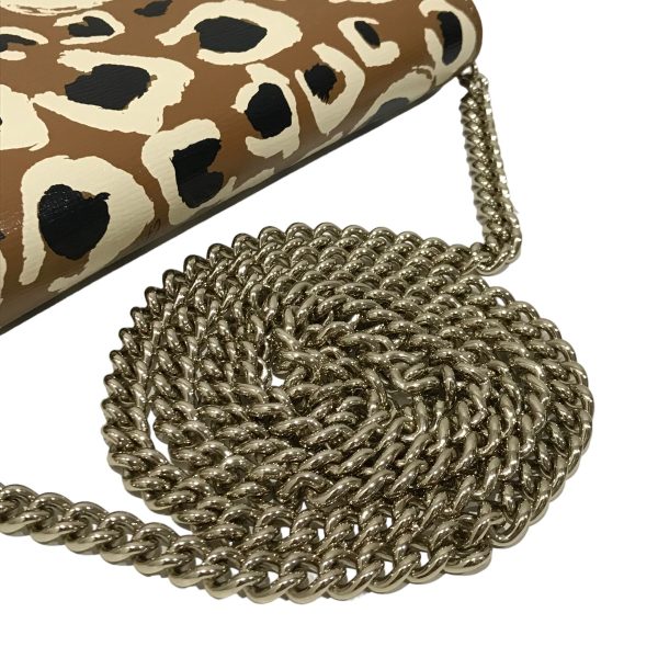 8042000432308 14 GUCCI Leopard Chain Wallet Beige