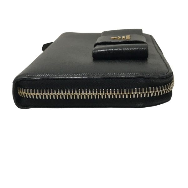 8042000460462 12 PRADA Wallet Long Wallet Black 290624