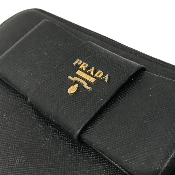 8042000460462 13 PRADA Wallet Long Wallet Black 290624