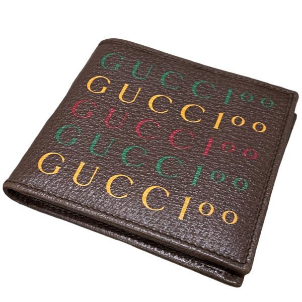 8045000726156 1 GUCCI 100th Anniversary Wallet Brown