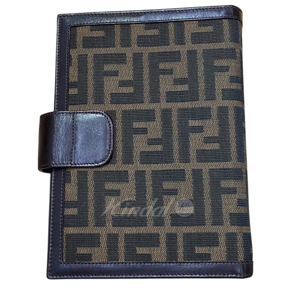 8045000808357 4 FENDI Zucca pattern binder brown