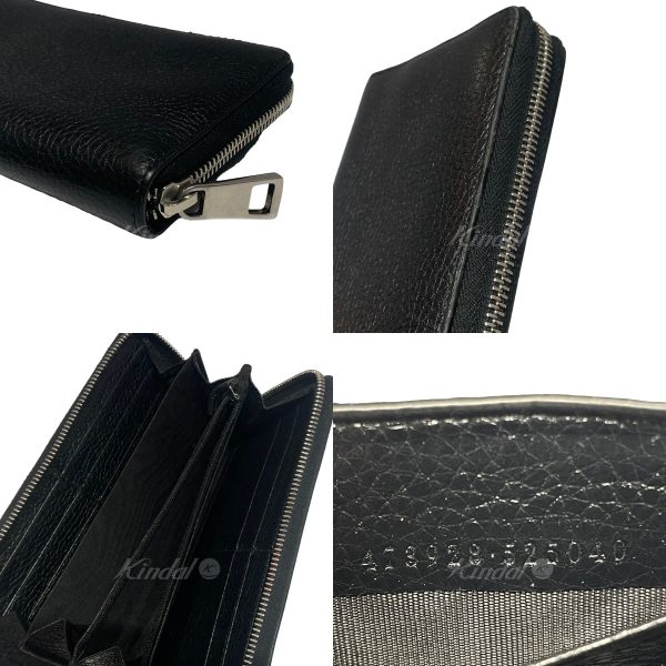 8055000418913 3 GUCCI long wallet 473928 525040 black