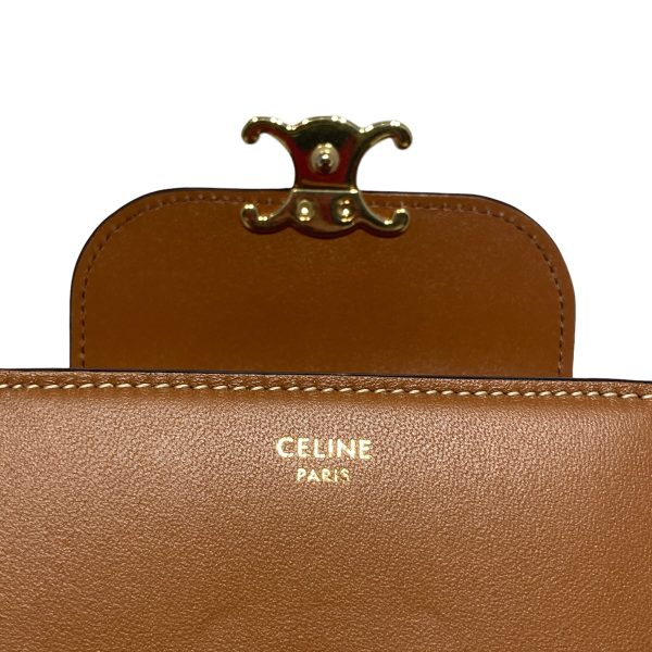 8055000447586 14 CELINE Wallet Small Wallet Triomphe Brown