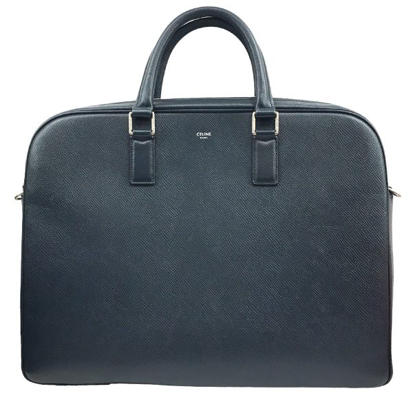 8056000173260 1 CELINE Hedi Slimane medium briefcase grained calfskin Blue