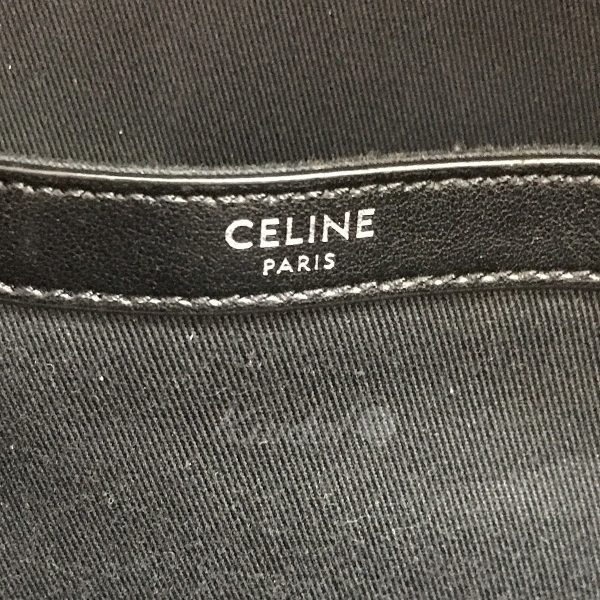 8056000175868 11 CELINE by Hedi Slimane Triomphe Jacquard Backpack Black