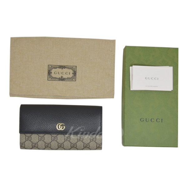 8066000237589 11 GUCCI GG Marmont Continental Wallet Black