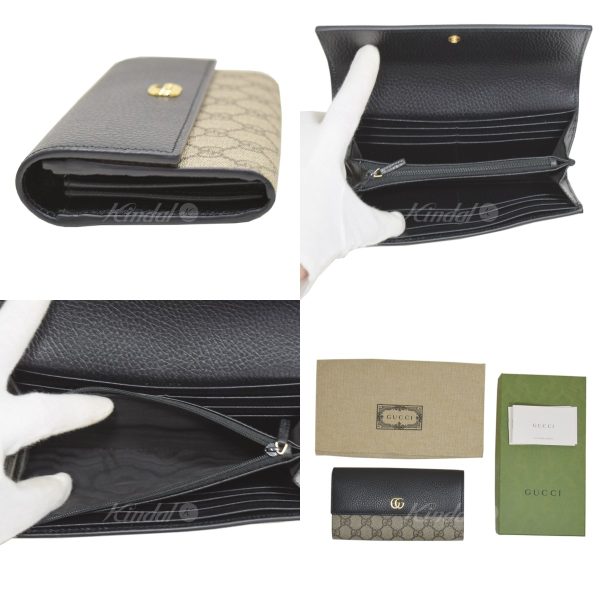 8066000237589 3 GUCCI GG Marmont Continental Wallet Black