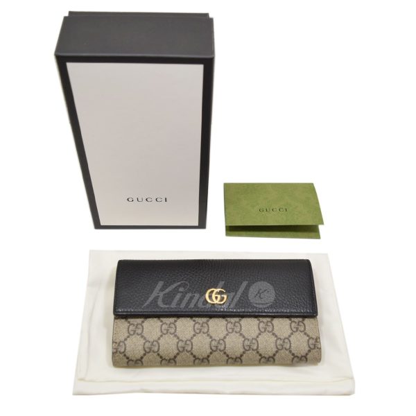 8066000243115 11 GUCCI GG Marmont Continental Wallet Black