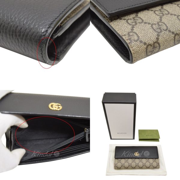 8066000243115 3 GUCCI GG Marmont Continental Wallet Black