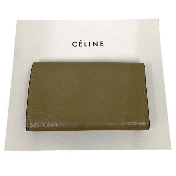 8069000105438 2 CELINE 6 key case Key case Greige Red