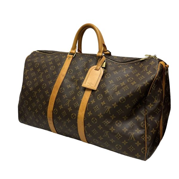 8072000075441 1 LOUIS VUITTON Keepall Bandouliere 55 Brown