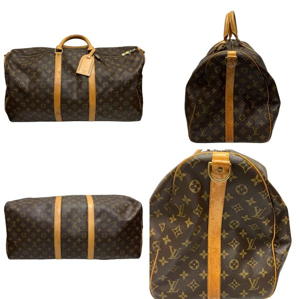 8072000075441 2 LOUIS VUITTON Keepall Bandouliere 55 Brown