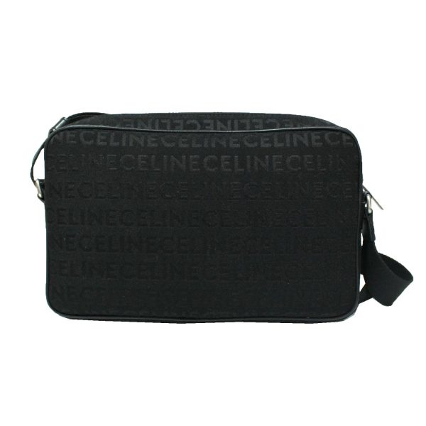 8073000152224 6 CELINE Medium Messenger Bag Jacquard Shoulder Bag Black