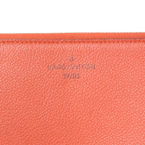 8073000153870 18 LOUIS VUITTON Glam Vereur Pochette W Clutch Shoulder Bag Orange