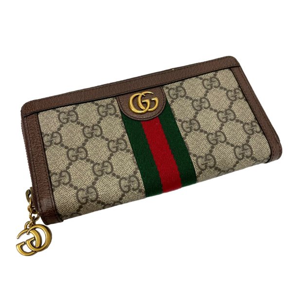 8078000144132 1 GUCCI Offdia GG Supreme Wallet Beige